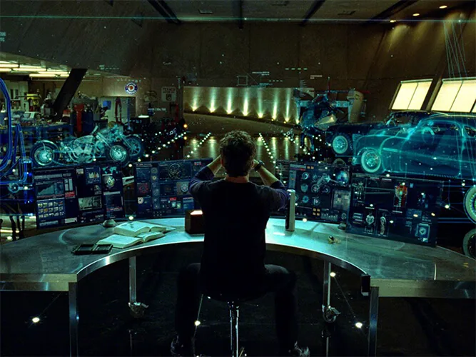 Oficina de Tony Stark, tecnología