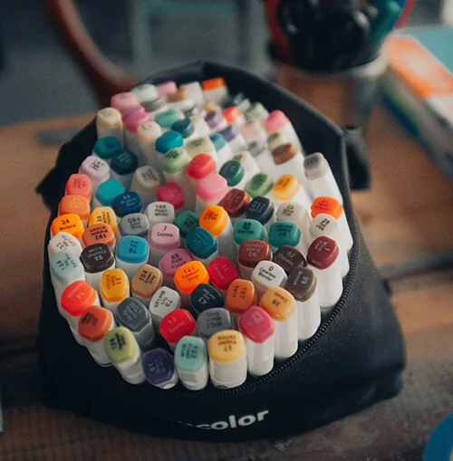 Rotuladores de colores, para hacer apuntes bonitos